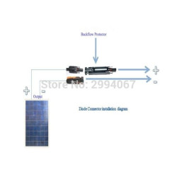 2pcs - MC4 INLINE DIODE DC 1000V 10A Solar Cell Panel Surya